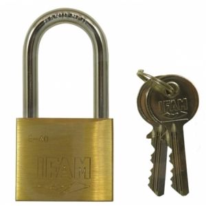 Ifam Brass Padlock Long Shackle-E Series